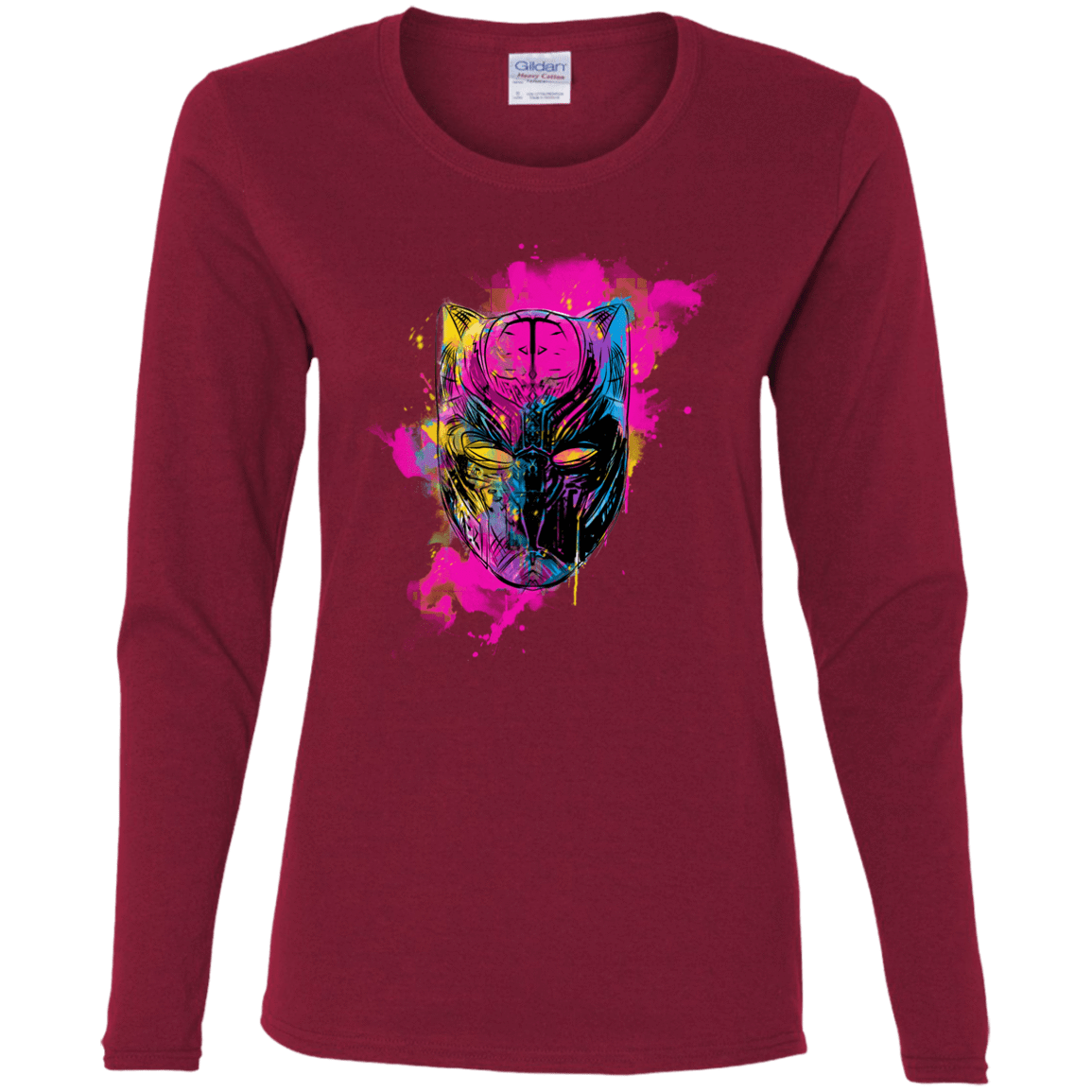 T-Shirts Cardinal / S Graffiti Panther Women's Long Sleeve T-Shirt