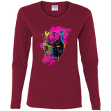 T-Shirts Cardinal / S Graffiti Panther Women's Long Sleeve T-Shirt
