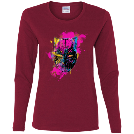 T-Shirts Cardinal / S Graffiti Panther Women's Long Sleeve T-Shirt