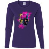 T-Shirts Purple / S Graffiti Panther Women's Long Sleeve T-Shirt