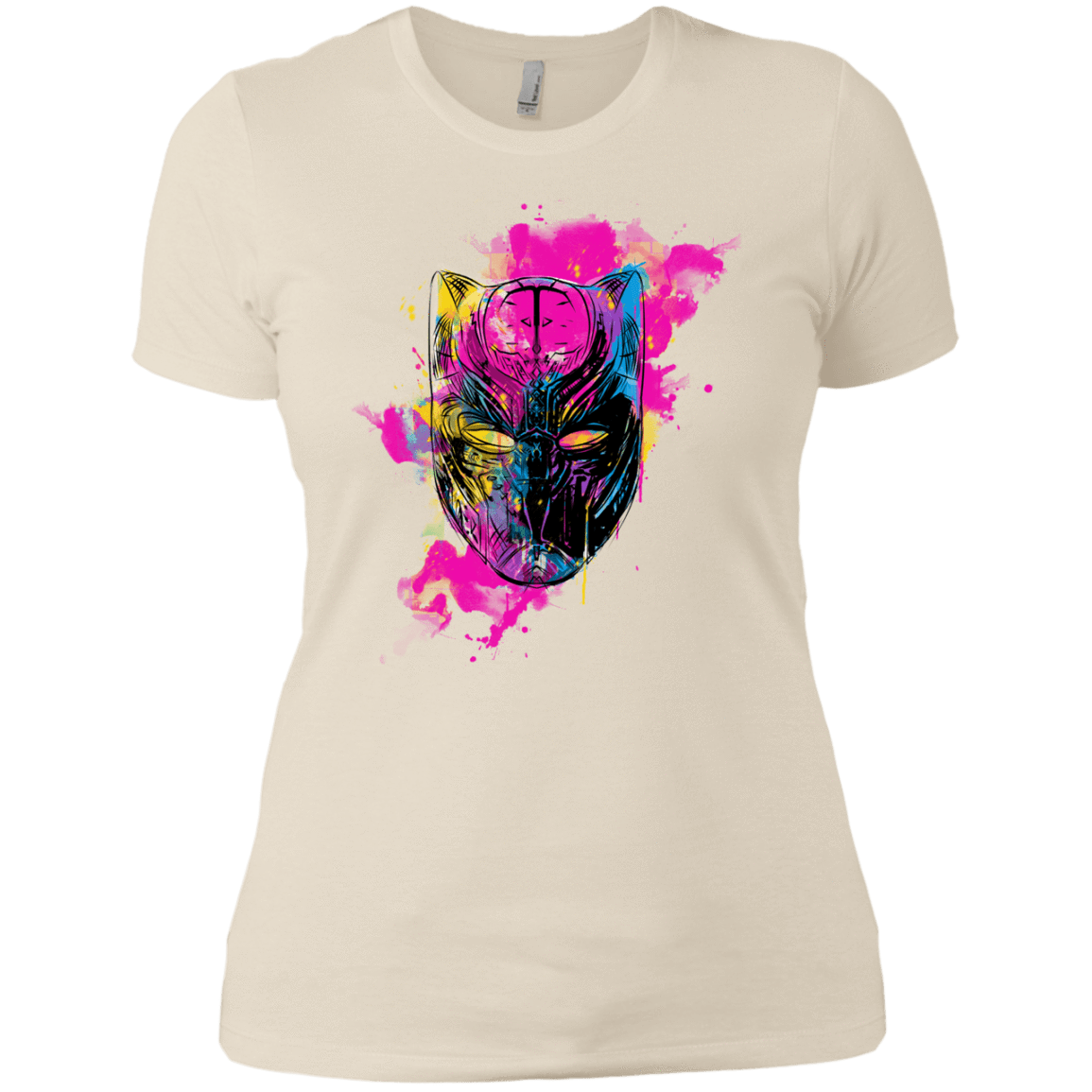 T-Shirts Ivory/ / X-Small Graffiti Panther Women's Premium T-Shirt