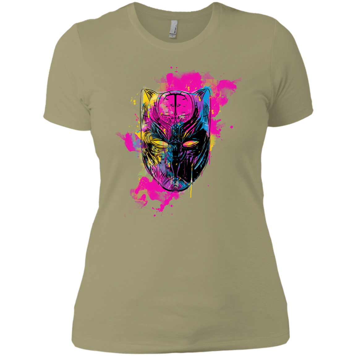 T-Shirts Light Olive / X-Small Graffiti Panther Women's Premium T-Shirt