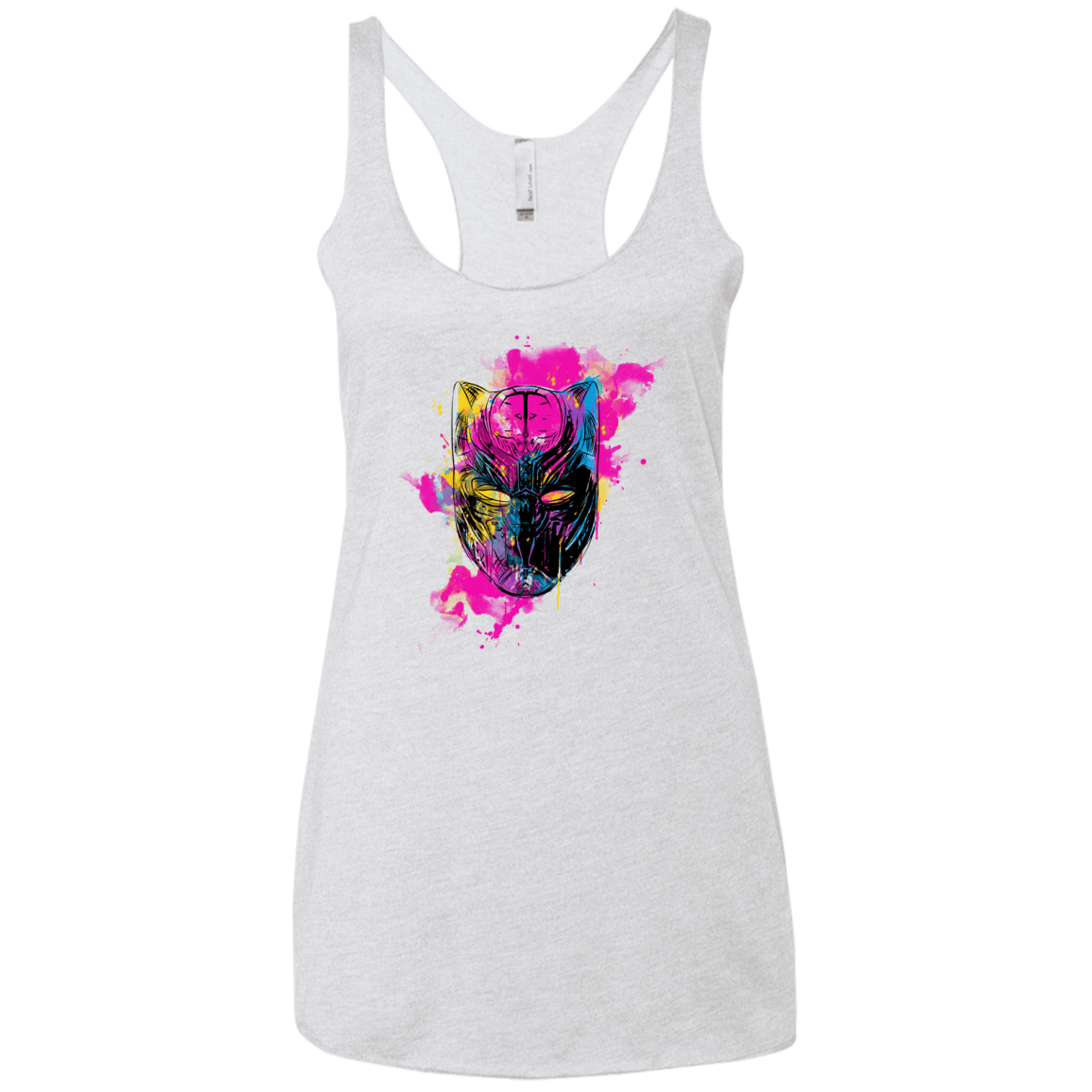 Graffiti Panther Women's Triblend Racerback Tank