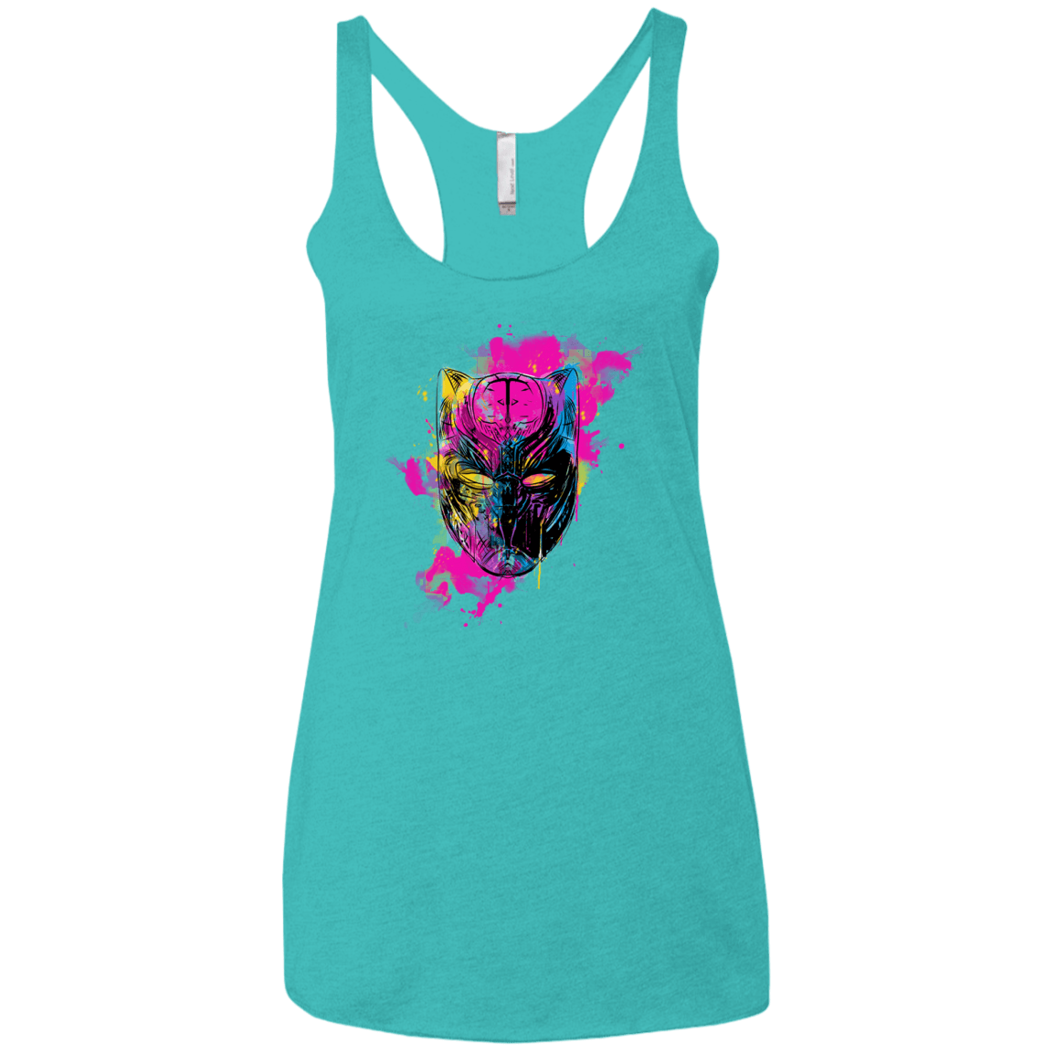 Graffiti Panther Women's Triblend Racerback Tank