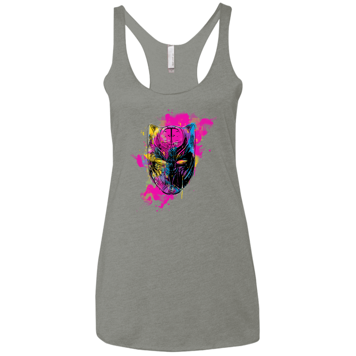 Graffiti Panther Women's Triblend Racerback Tank