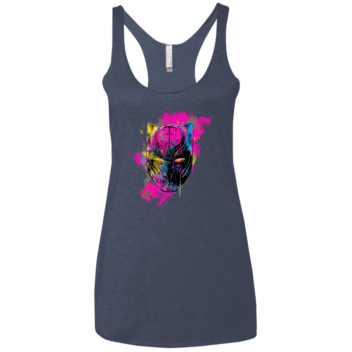 Graffiti Panther Women's Triblend Racerback Tank