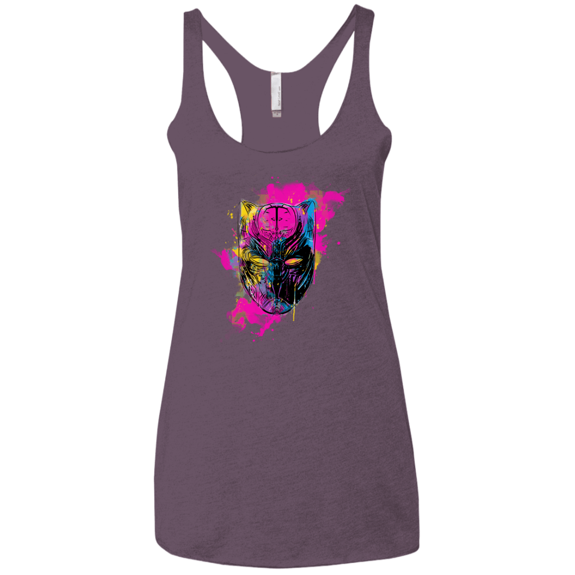 Graffiti Panther Women's Triblend Racerback Tank