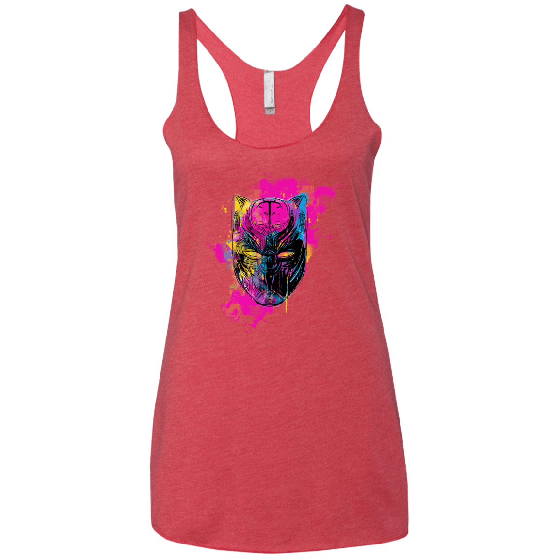 Graffiti Panther Women's Triblend Racerback Tank