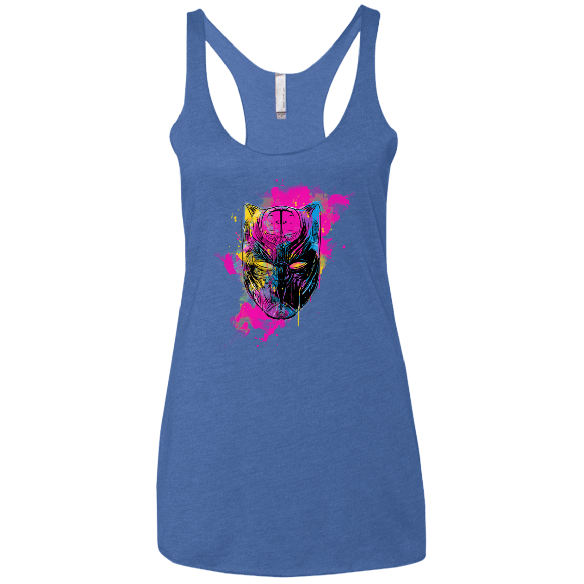 Graffiti Panther Women's Triblend Racerback Tank