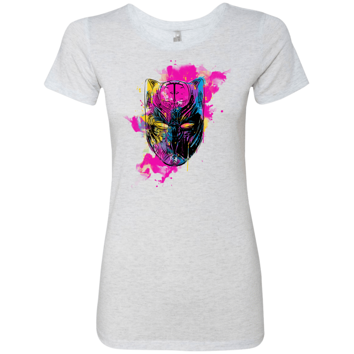 T-Shirts Heather White / S Graffiti Panther Women's Triblend T-Shirt