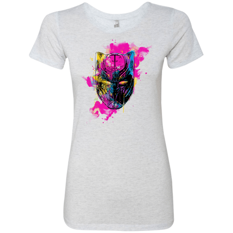 T-Shirts Heather White / S Graffiti Panther Women's Triblend T-Shirt