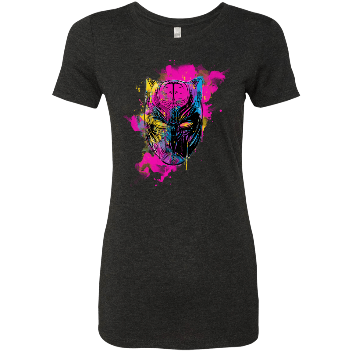 T-Shirts Vintage Black / S Graffiti Panther Women's Triblend T-Shirt