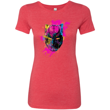 T-Shirts Vintage Red / S Graffiti Panther Women's Triblend T-Shirt