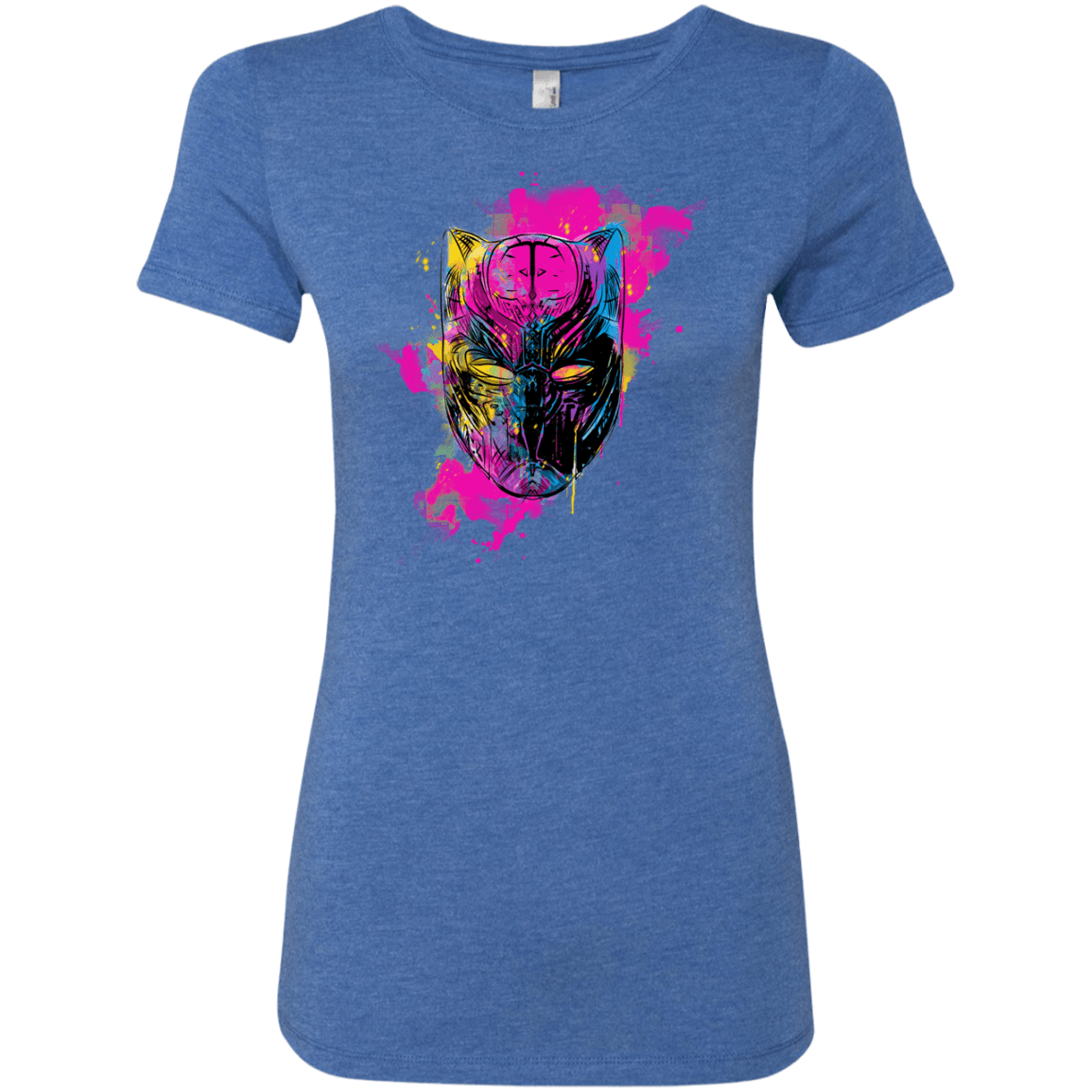 T-Shirts Vintage Royal / S Graffiti Panther Women's Triblend T-Shirt