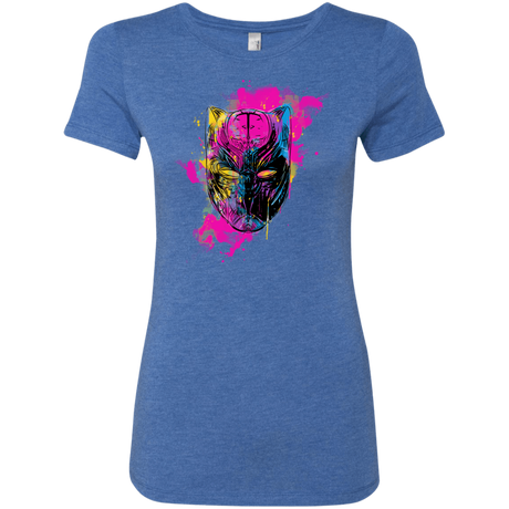 T-Shirts Vintage Royal / S Graffiti Panther Women's Triblend T-Shirt