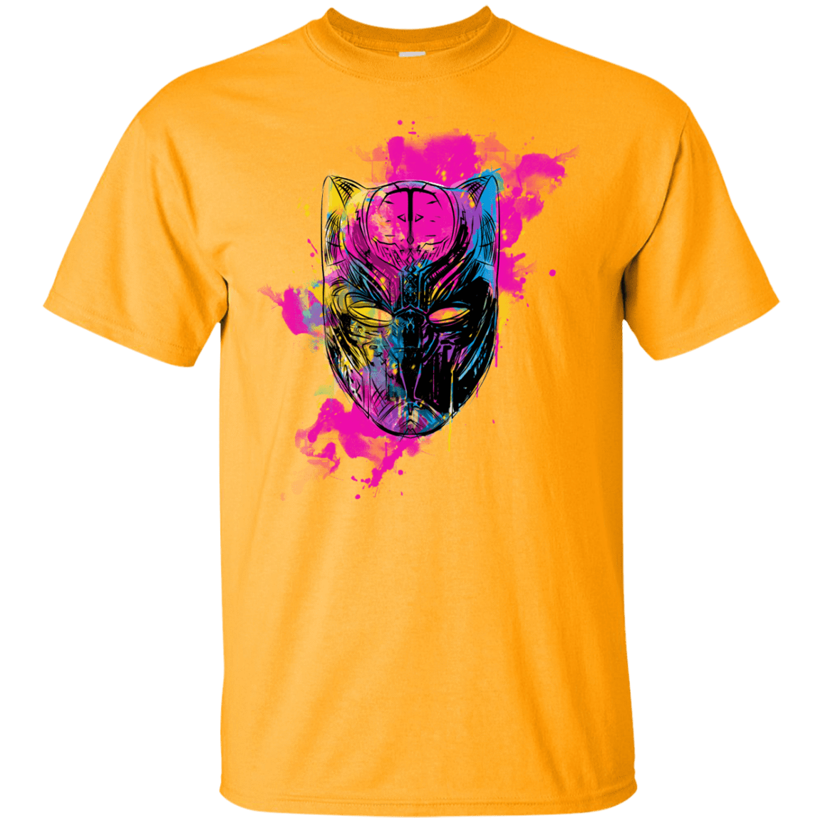 T-Shirts Gold / YXS Graffiti Panther Youth T-Shirt