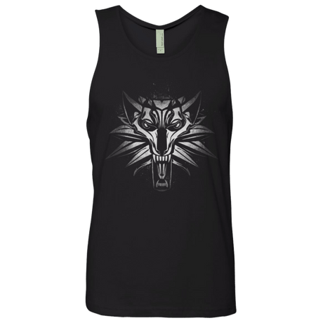 T-Shirts Black / Small Graffiti White Wolf Men's Premium Tank Top