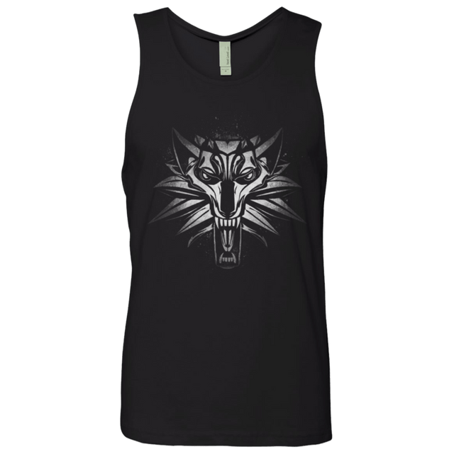 T-Shirts Black / Small Graffiti White Wolf Men's Premium Tank Top