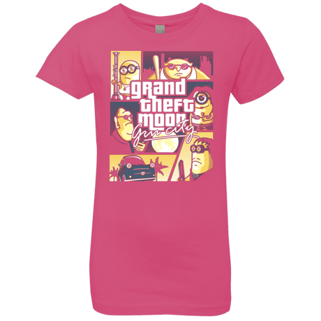 T-Shirts Hot Pink / YXS Grand theft moon Girls Premium T-Shirt