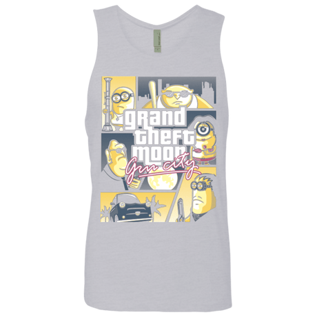 T-Shirts Heather Grey / Small Grand theft moon Men's Premium Tank Top
