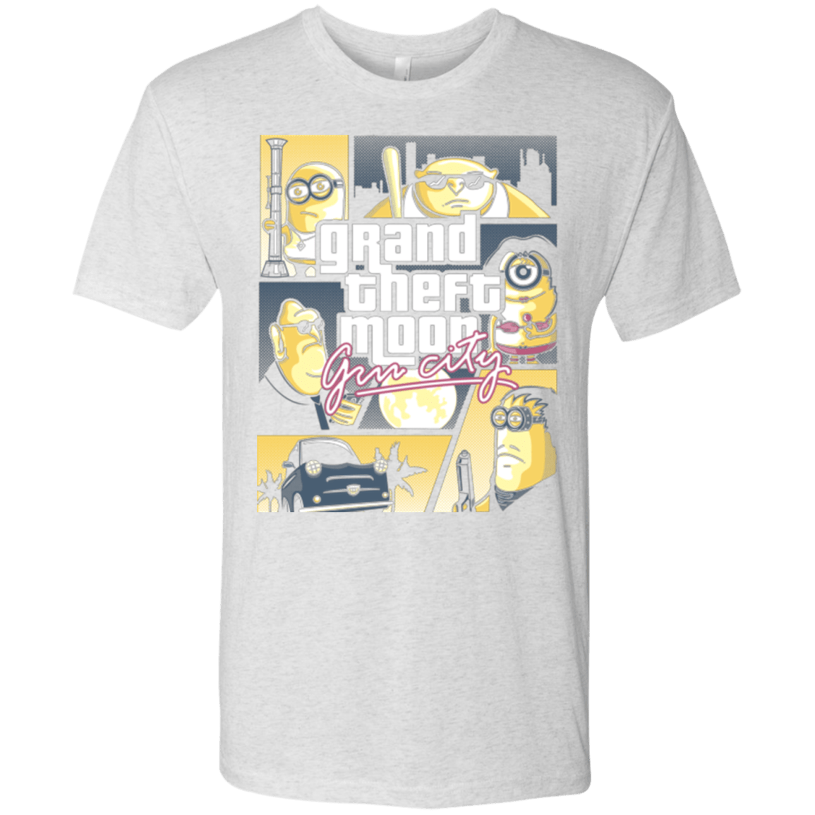 T-Shirts Heather White / Small Grand theft moon Men's Triblend T-Shirt