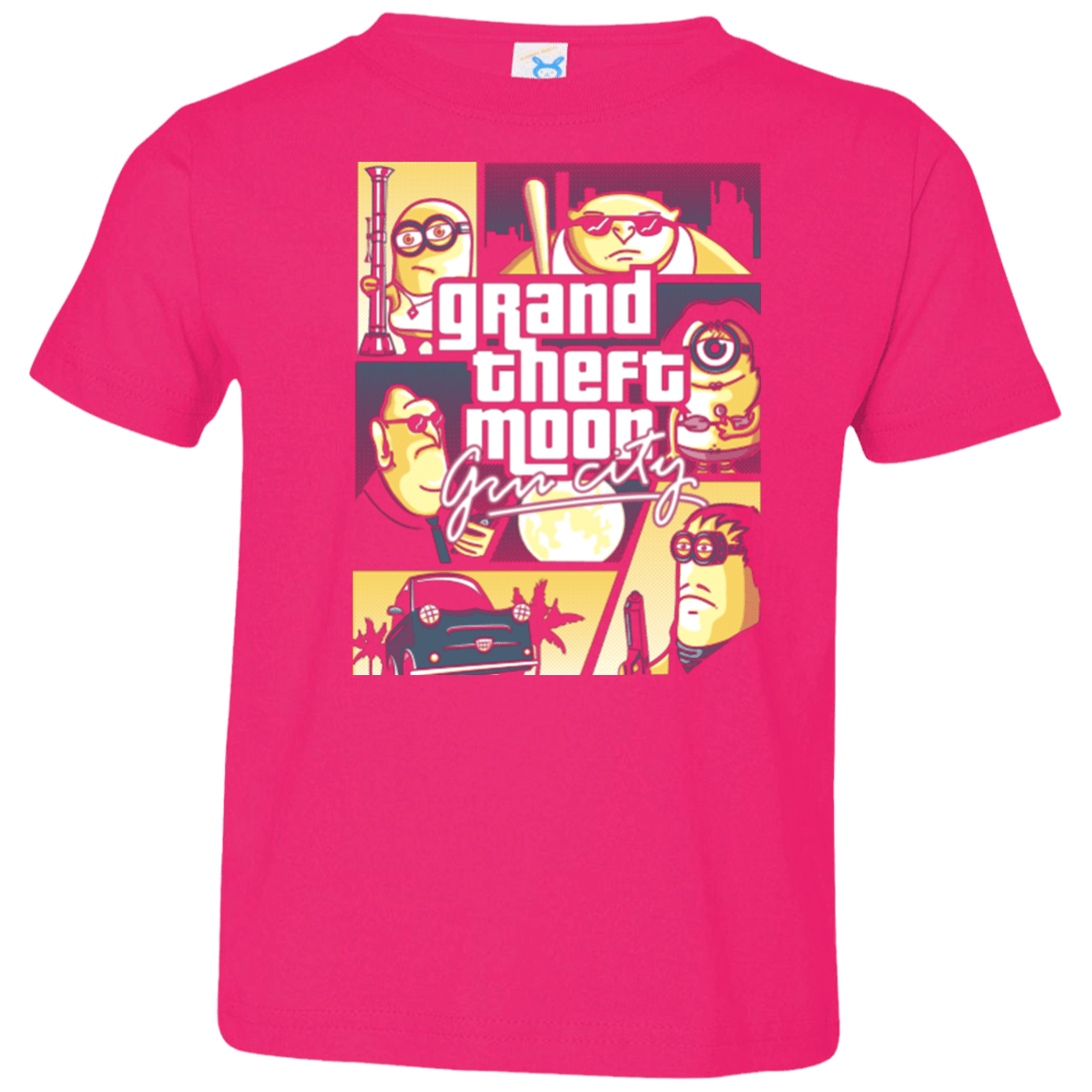 T-Shirts Hot Pink / 2T Grand theft moon Toddler Premium T-Shirt