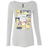 T-Shirts Heather White / Small Grand theft moon Women's Triblend Long Sleeve Shirt