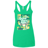 T-Shirts Envy / X-Small Grand theft moon Women's Triblend Racerback Tank