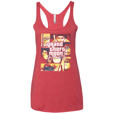 T-Shirts Vintage Red / X-Small Grand theft moon Women's Triblend Racerback Tank