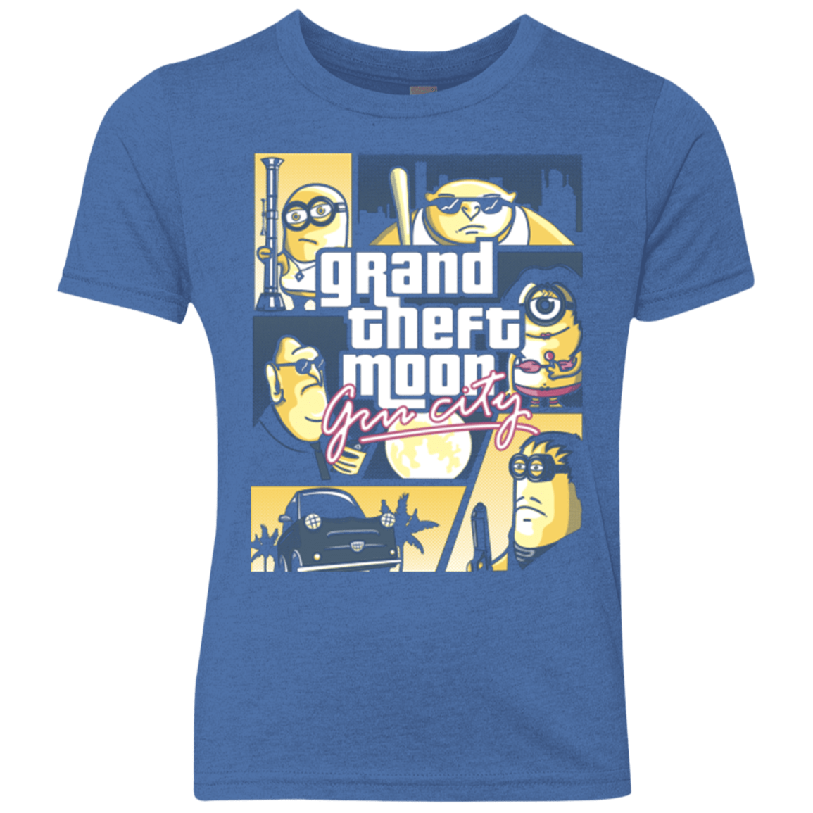 T-Shirts Vintage Royal / YXS Grand theft moon Youth Triblend T-Shirt