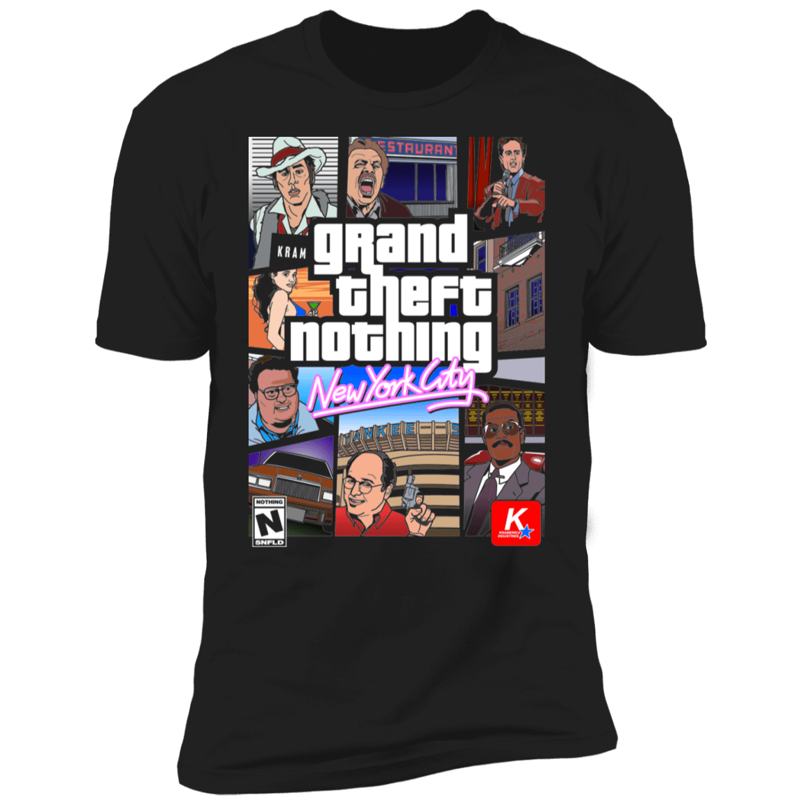 T-Shirts Black / X-Small Grand Theft Nothing Men's Premium T-Shirt