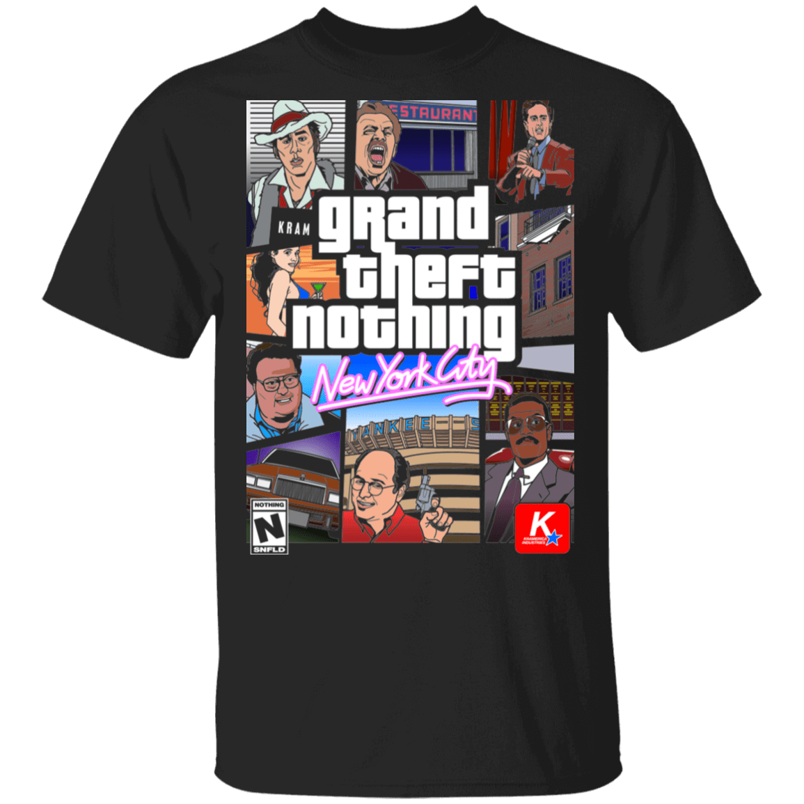 T-Shirts Black / S Grand Theft Nothing T-Shirt