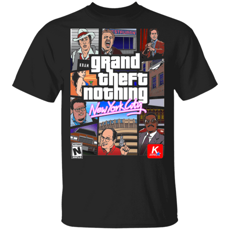 T-Shirts Black / S Grand Theft Nothing T-Shirt