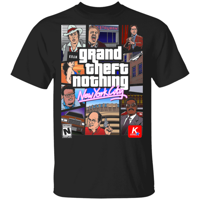 T-Shirts Black / S Grand Theft Nothing T-Shirt