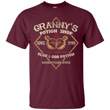T-Shirts Maroon / Small Granny's Potion Shop T-Shirt