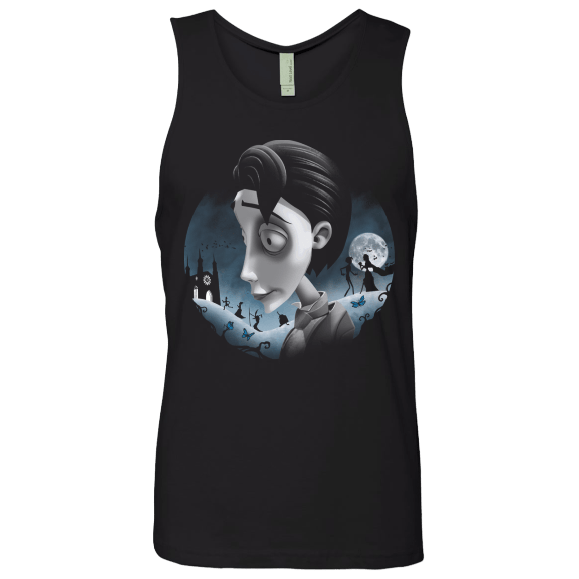 T-Shirts Black / S Grave Wedding Men's Premium Tank Top