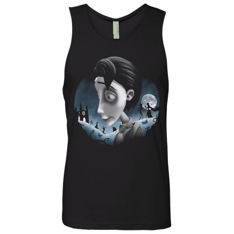 T-Shirts Black / S Grave Wedding Men's Premium Tank Top