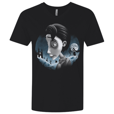 T-Shirts Black / X-Small Grave Wedding Men's Premium V-Neck