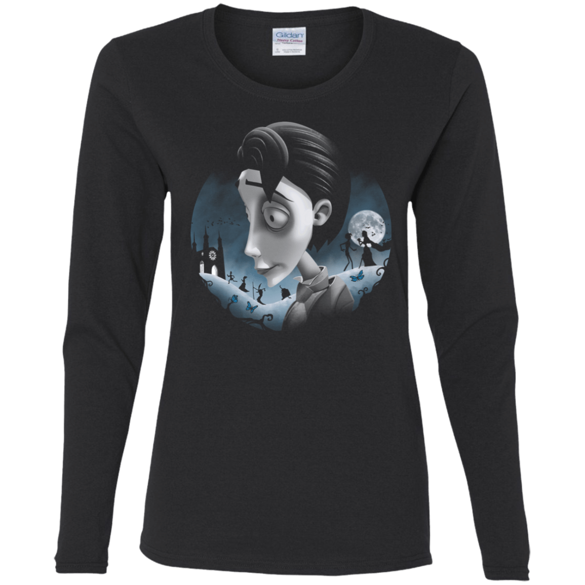 T-Shirts Black / S Grave Wedding Women's Long Sleeve T-Shirt