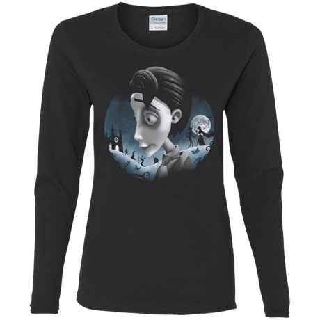 T-Shirts Black / S Grave Wedding Women's Long Sleeve T-Shirt