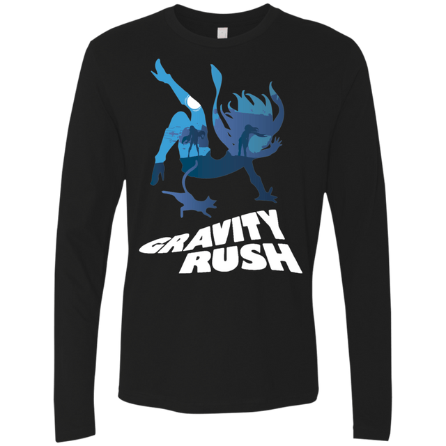 T-Shirts Black / Small Gravity Rush Men's Premium Long Sleeve