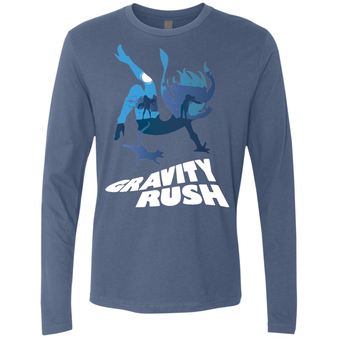 T-Shirts Indigo / Small Gravity Rush Men's Premium Long Sleeve