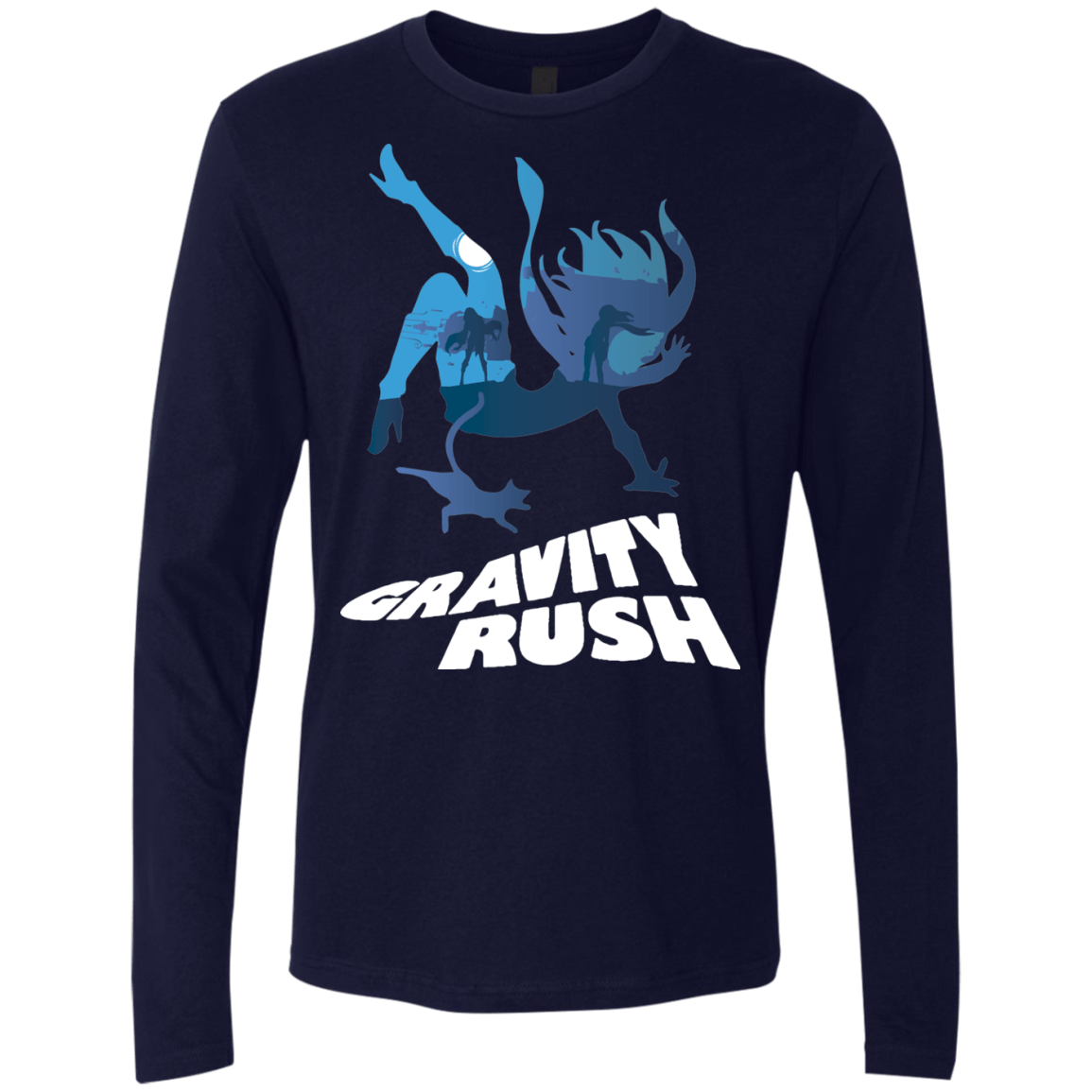 T-Shirts Midnight Navy / Small Gravity Rush Men's Premium Long Sleeve