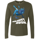 T-Shirts Military Green / Small Gravity Rush Men's Premium Long Sleeve