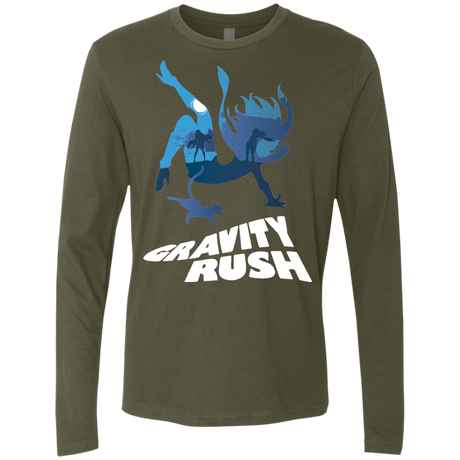 T-Shirts Military Green / Small Gravity Rush Men's Premium Long Sleeve