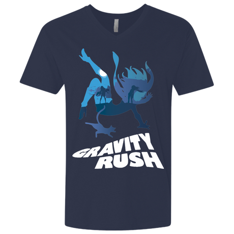 T-Shirts Midnight Navy / X-Small Gravity Rush Men's Premium V-Neck