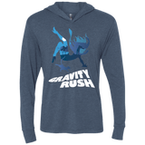 T-Shirts Indigo / X-Small Gravity Rush Triblend Long Sleeve Hoodie Tee