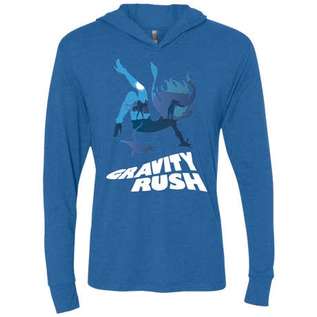 T-Shirts Vintage Royal / X-Small Gravity Rush Triblend Long Sleeve Hoodie Tee