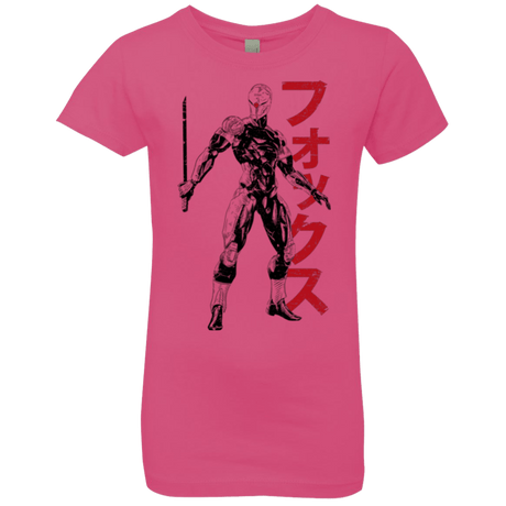T-Shirts Hot Pink / YXS Gray Fox Girls Premium T-Shirt