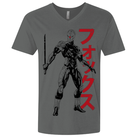 T-Shirts Heavy Metal / X-Small Gray Fox Men's Premium V-Neck